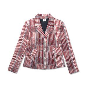 CAbi Patchwork Blazer Red, White and Blue Size Small; NWT #6028